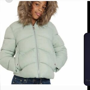 Rothschild Youth Girls Puffer Jacket  ~ GREEN